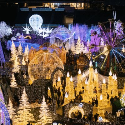 LA VIP Car Service luxury transportation for Enchant LA at Santa Anita Park.